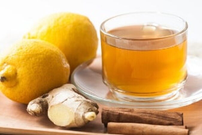 Chá de canela com gengibre