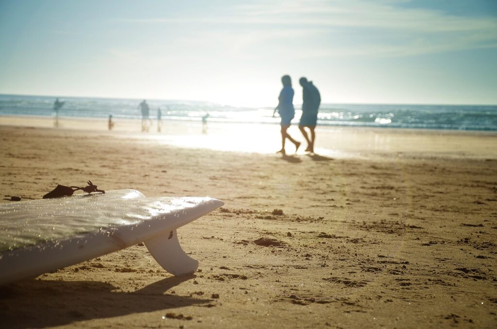 caminhar na praia