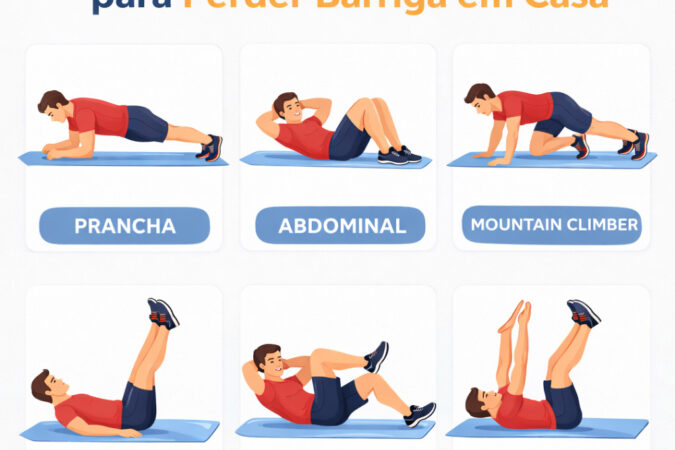 Melhores Exercícios Exclusivos para Perder Barriga em Casa
