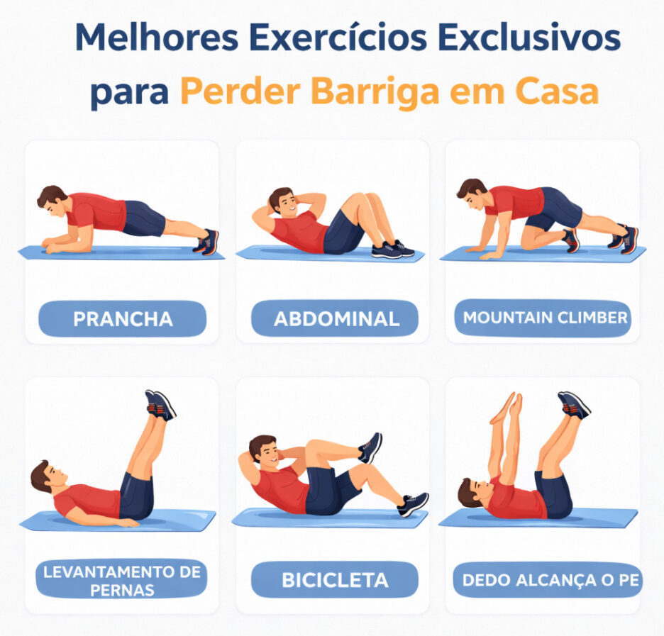 Melhores Exercícios Exclusivos para Perder Barriga em Casa