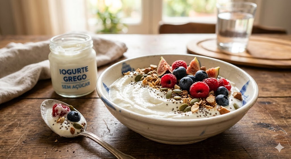 Tabela Nutricional do Iogurte Grego Natural Sem Açúcar: Como Escolher?